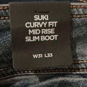 Silver Jeans Suki Curvy Fit Mid Rise Slim Boot - Blue